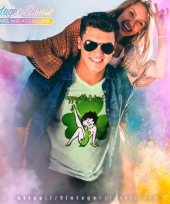 Betty Boop Saint Patricks Day V Neck TShirt