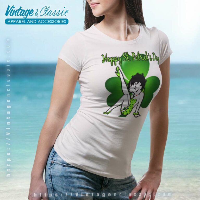 Betty Boop Saint Patricks Day Women TShirt Betty Boop Saint Patricks Day Women TShirt