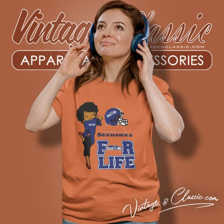 Betty Boop Seattle Seahawks For Life Women T Shirt Betty Boop Seattle Seahawks For Life Women T Shirt