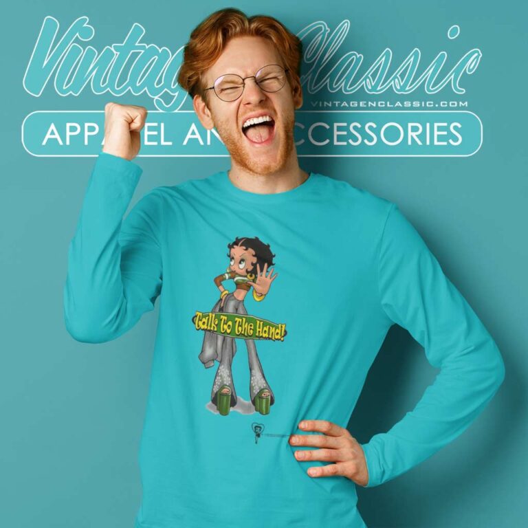 Betty Boop Talk To The Hand Betty Boop Talk To The Hand Long Sleeve Tee Betty Boop Talk To The Hand Betty Boop Talk To The Hand Long Sleeve Tee