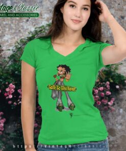 Betty Boop Talk To The Hand Betty Boop Talk To The Hand V Neck TShirt
