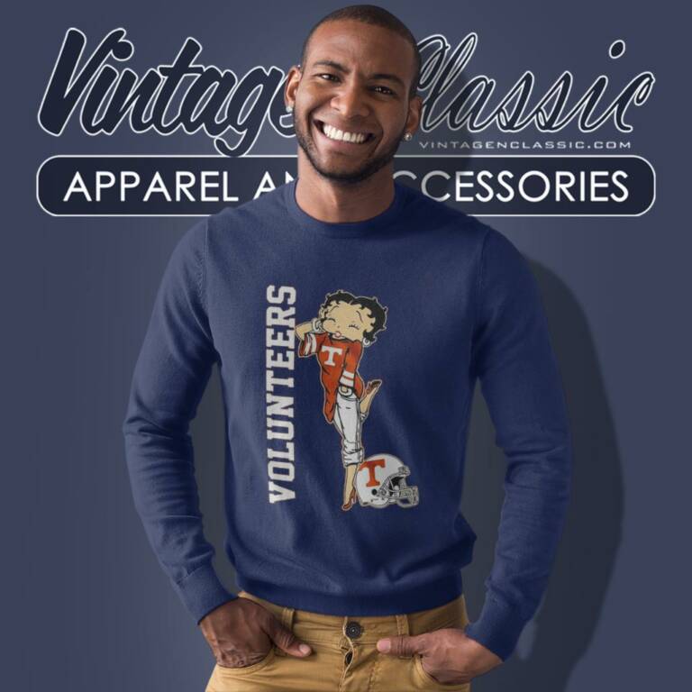 Betty Boop Tennessee Volunteers Sweatshirt Betty Boop Tennessee Volunteers Sweatshirt