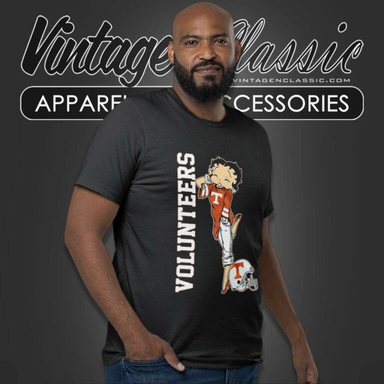 Betty Boop Tennessee Volunteers T Shirt Betty Boop Tennessee Volunteers T Shirt