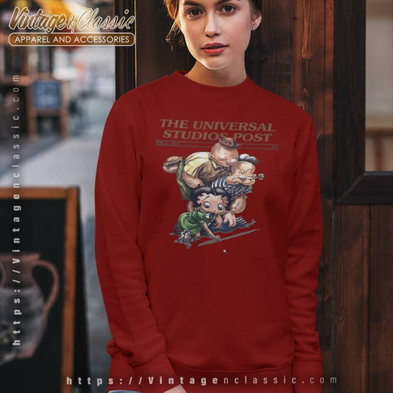 Betty Boop Universal Studios Popeye Sweatshirt Betty Boop Universal Studios Popeye Sweatshirt
