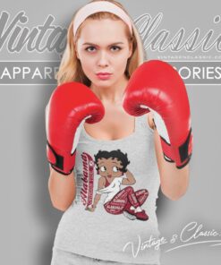 Betty Boop With Alabama Crimson Tide Tank Top Racerback