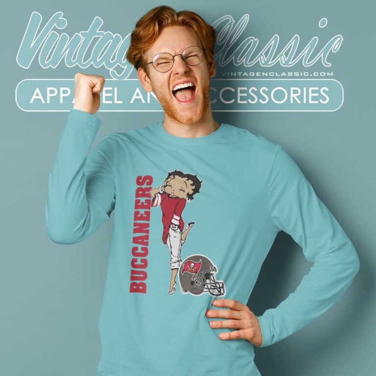Betty Boops Tampa Bay Buccaneers Long Sleeve Tee Betty Boops Tampa Bay Buccaneers Long Sleeve Tee