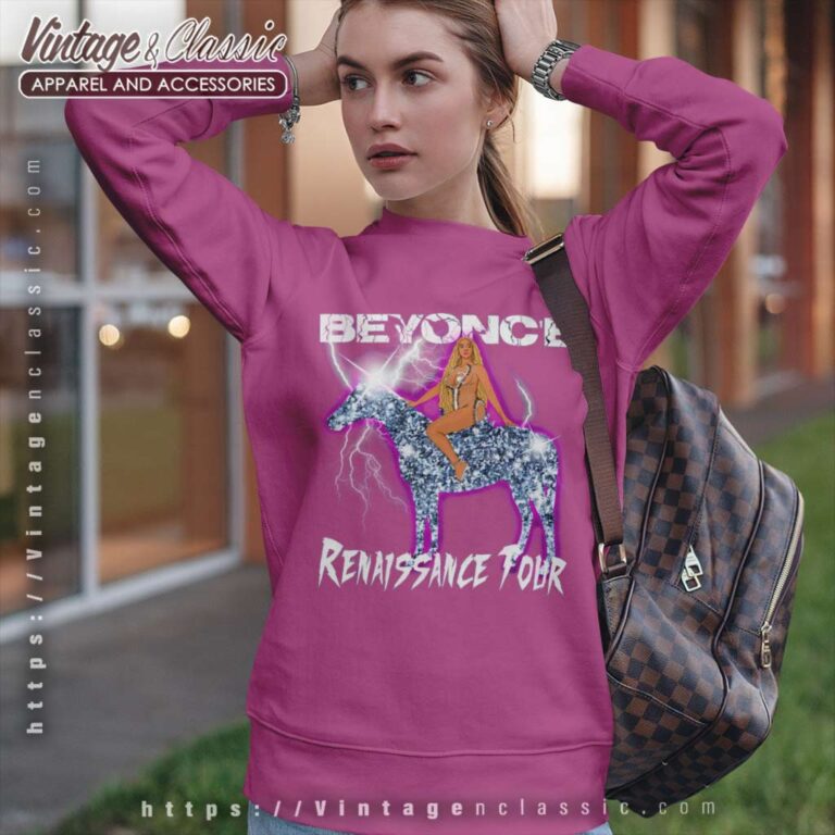 Beyonce Lightning Riding Crystal Horse Sweatshirt Beyonce Lightning Riding Crystal Horse Sweatshirt