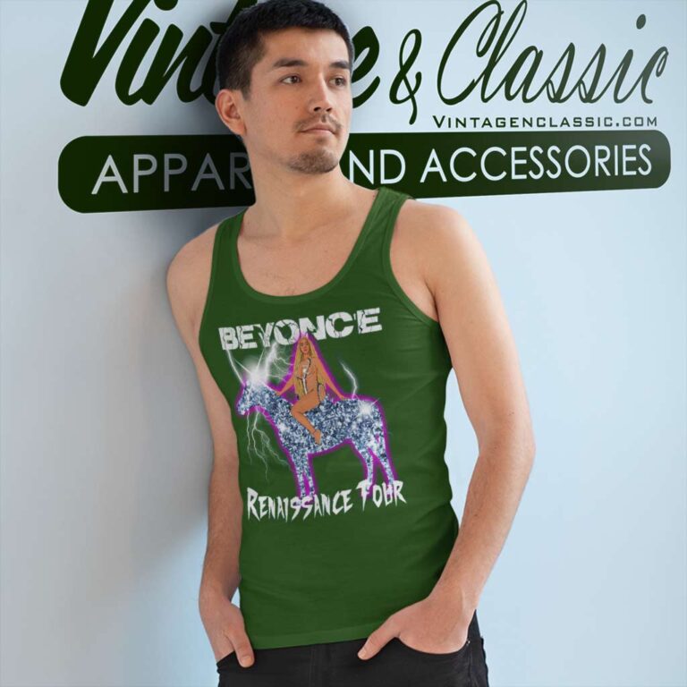 Beyonce Lightning Riding Crystal Horse Tank Top Racerback Beyonce Lightning Riding Crystal Horse Tank Top Racerback