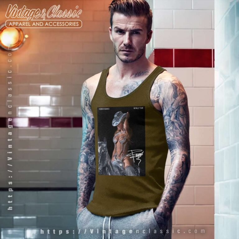 Beyonce Sits On Silver Horse Renaissance Tour Poster Tank Top Racerback Beyonce Sits On Silver Horse Renaissance Tour Poster Tank Top Racerback