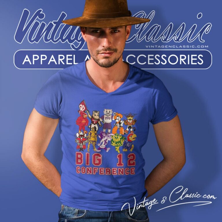 Big 12 Conference Mascot V Neck TShirt Big 12 Conference Mascot V Neck TShirt