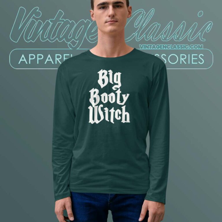 Big Booty Witch Scary Halloween Long Sleeve Tee Big Booty Witch Scary Halloween Long Sleeve Tee