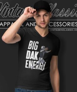 Big Dak Energy Dak Prescott Cowboys V Neck TShirt