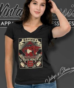 Big Hero 6 Baymax San Fransokyo Love V Neck TShirt