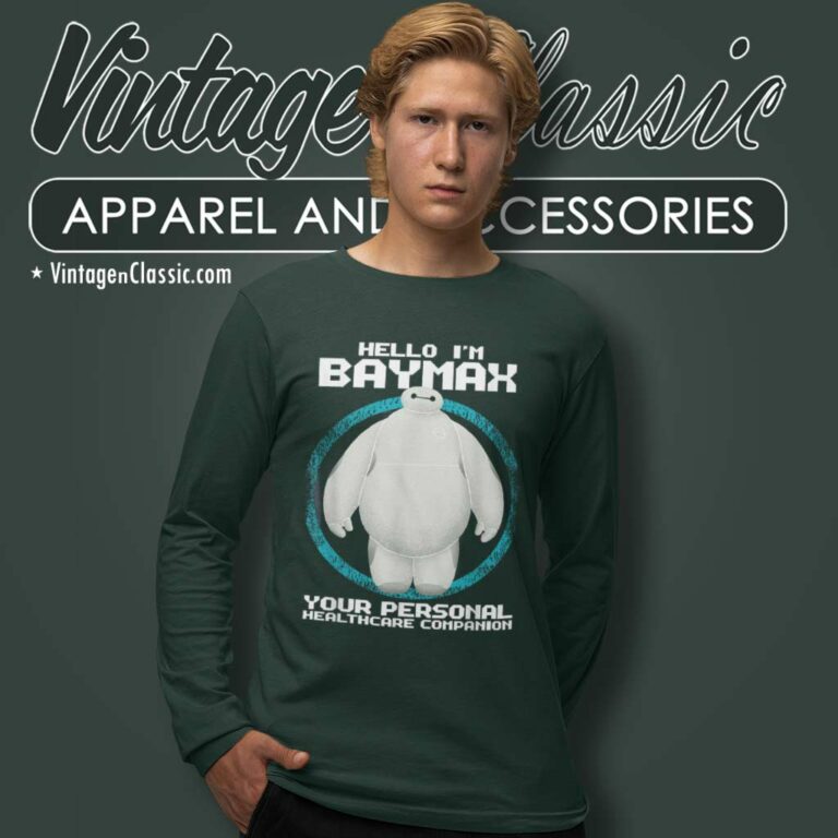 Big Hero 6 Hello Im Baymax Long Sleeve Tee Big Hero 6 Hello Im Baymax Long Sleeve Tee