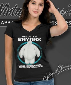 Big Hero 6 Hello Im Baymax V Neck TShirt