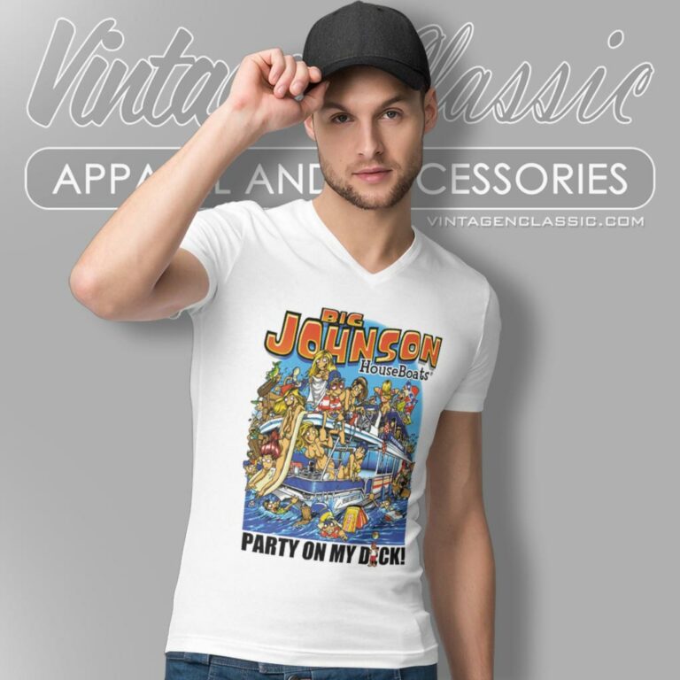 Big Johnson House Boats V Neck TShirt Big Johnson House Boats V Neck TShirt