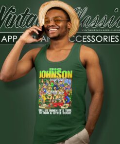 Big Johnson Landscaping Shirt Call Us When Its Time To Trim A Little Bush Tank Top Racerback 1