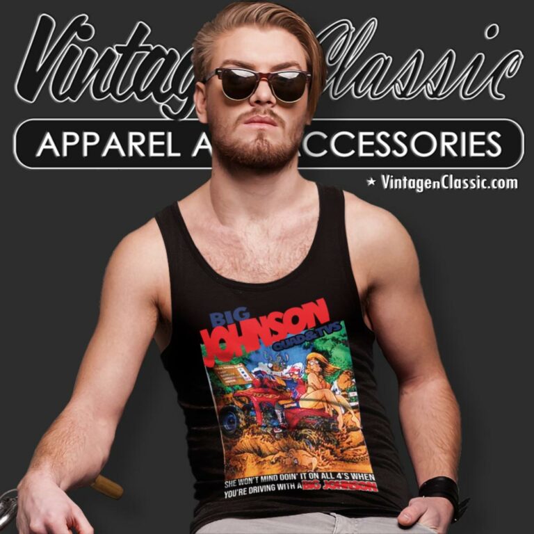 Big Johnson Mud Tires Humor Tank Top Racerback Big Johnson Mud Tires Humor Tank Top Racerback