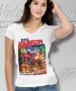 Big Johnson Mud Tires Humor V Neck TShirt