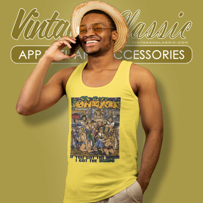 Big Johnson New Orleans Mardi Gras Tank Top Racerback Big Johnson New Orleans Mardi Gras Tank Top Racerback