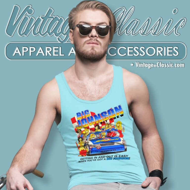 Big Johnson Pit Crew Nascar Tank Top Racerback 1 Big Johnson Pit Crew Nascar Tank Top Racerback 1