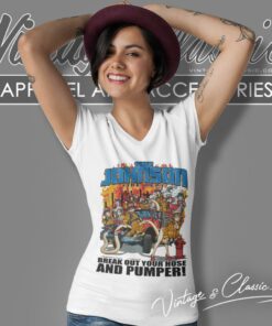 Big Johnson Shirt Fire Dept Break Out Your Hose And Pumper V Neck TShirt