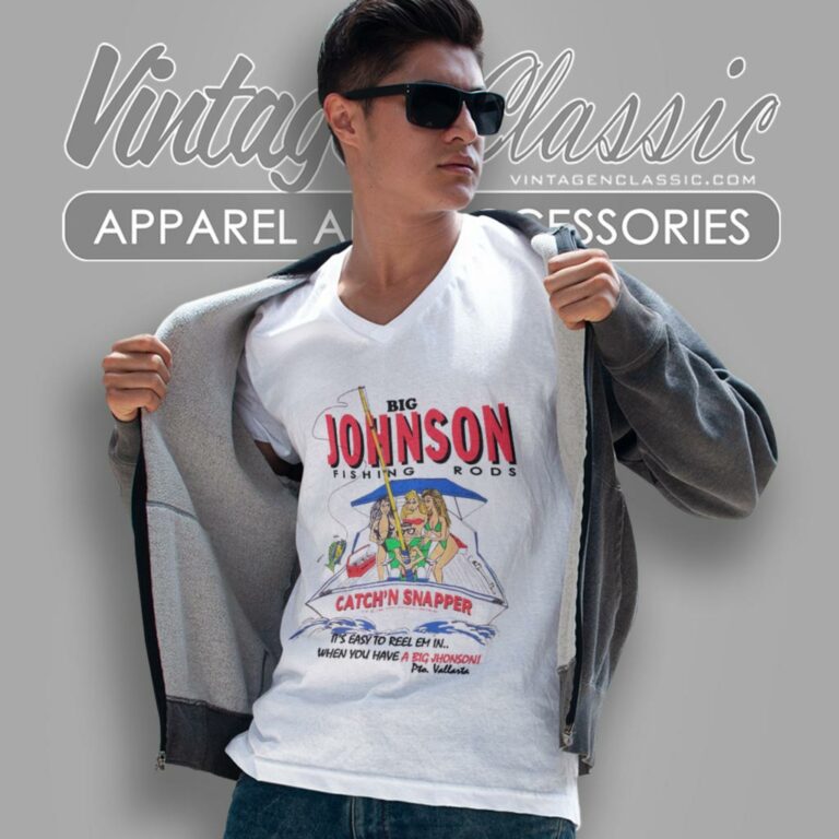 Big Johnson Shirt Fishing Rods Catchn Snapper V Neck TShirt Big Johnson Shirt Fishing Rods Catchn Snapper V Neck TShirt