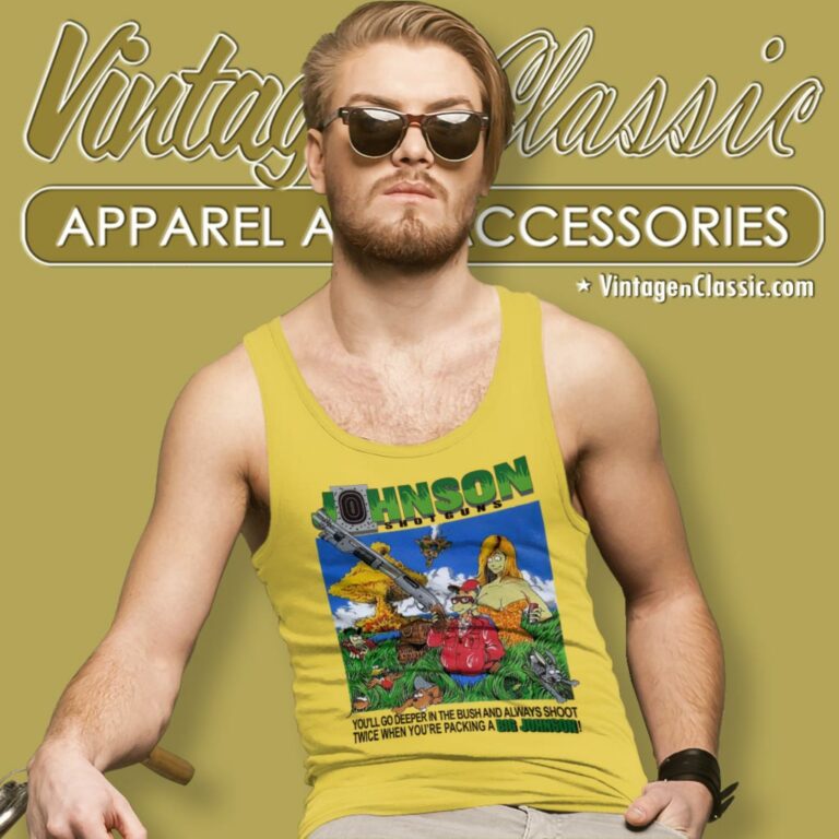 Big Johnson Shirt Hunting Shotgun Tank Top Racerback Big Johnson Shirt Hunting Shotgun Tank Top Racerback