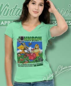 Big Johnson Shirt Hunting Shotgun 5 Big Johnson Shirt Hunting Shotgun V Neck TShirt