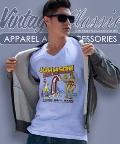 Big Johnson Shirt Social Distancing Stand Back Baby V Neck TShirt