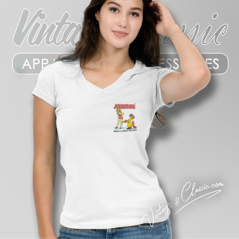 Big Johnson Shirt Words Largest Fire Hoses V Neck TShirt 1 Big Johnson Shirt Words Largest Fire Hoses V Neck TShirt 1