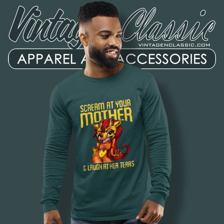 Big Mouth Shirt Scream At Your Mother Long Sleeve Tee Big Mouth Shirt Scream At Your Mother Long Sleeve Tee