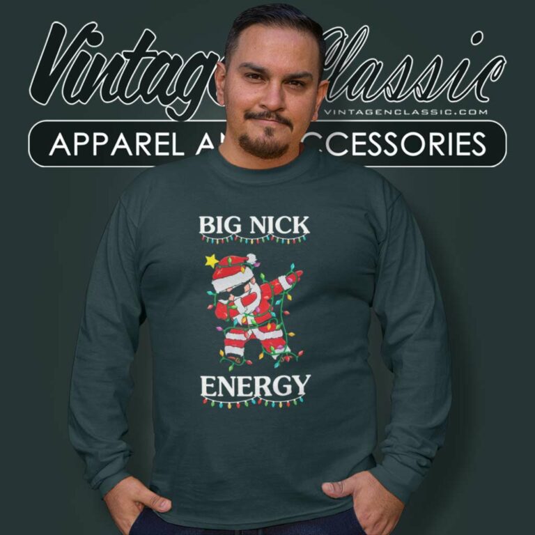Big Nick Energy Christmas Light Long Sleeve Tee Big Nick Energy Christmas Light Long Sleeve Tee