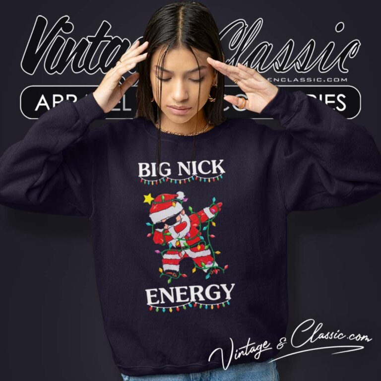 Big Nick Energy Christmas Light Sweatshirt Big Nick Energy Christmas Light Sweatshirt
