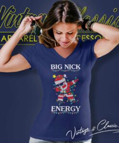 Big Nick Energy Christmas Light Shirt 5 Big Nick Energy Christmas Light V Neck TShirt