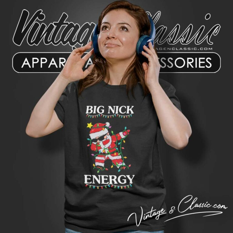 Big Nick Energy Christmas Light Women TShirt Big Nick Energy Christmas Light Women TShirt