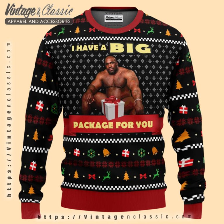 Big Package Barry Wood Ugly Christmas Sweater Ugly Christmas Sweater Big Package Barry Wood Ugly Christmas Sweater Ugly Christmas Sweater