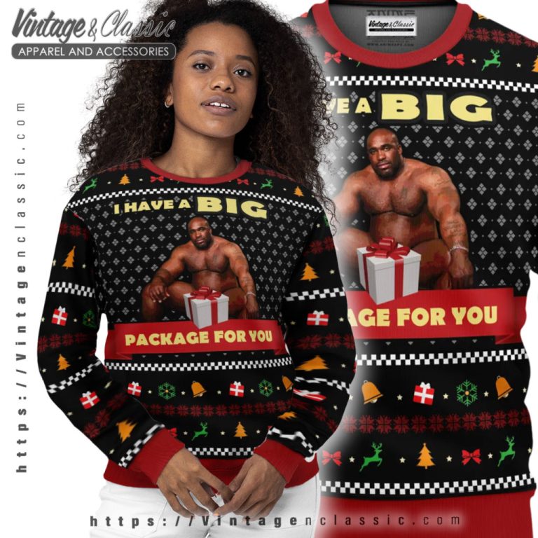 Big Package Barry Wood Ugly Christmas Sweater Women Ugly Sweater Big Package Barry Wood Ugly Christmas Sweater Women Ugly Sweater