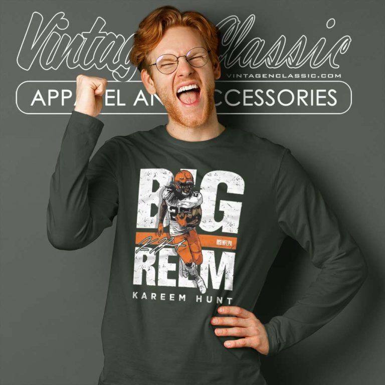 Big Reem Kareem Hunt Cleveland Browns Long Sleeve Tee Big Reem Kareem Hunt Cleveland Browns Long Sleeve Tee