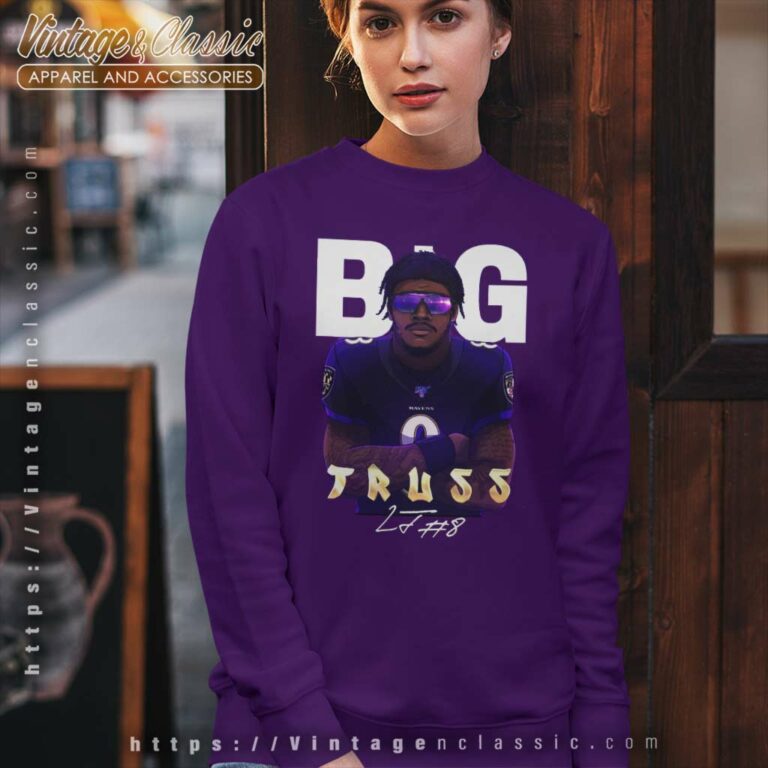Big Truss Lamar Jackson Baltimore Ravens Sweatshirt Big Truss Lamar Jackson Baltimore Ravens Sweatshirt