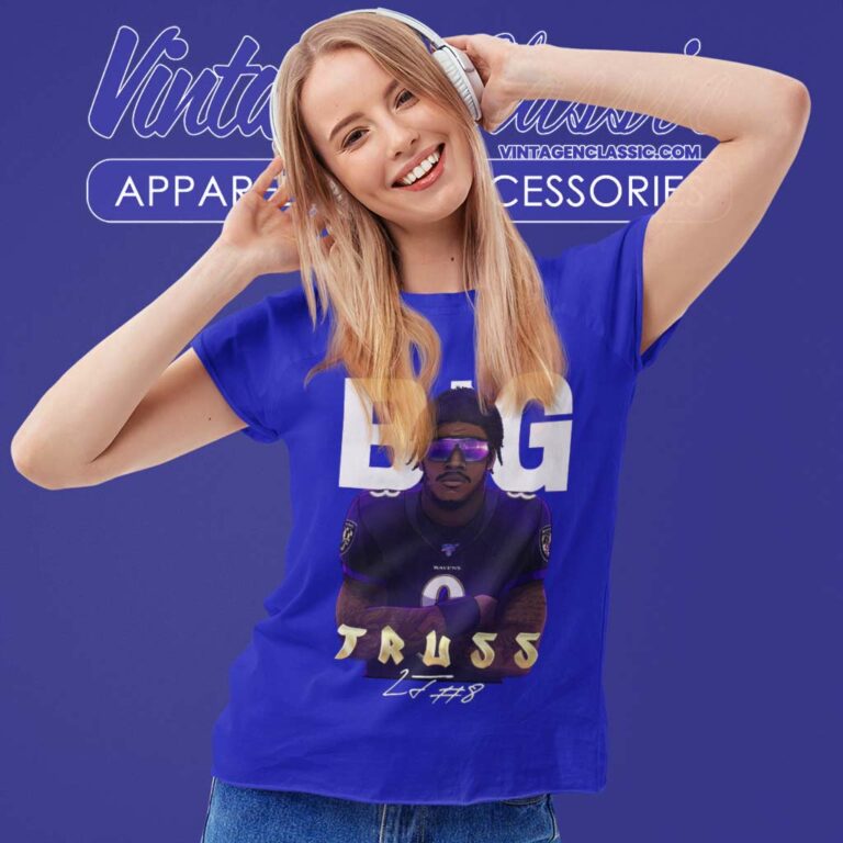 Big Truss Lamar Jackson Baltimore Ravens Women TShirt Big Truss Lamar Jackson Baltimore Ravens Women TShirt