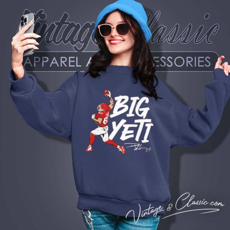 Big Yeti Travis Kelce Kansas City Chiefs Sweatshirt Big Yeti Travis Kelce Kansas City Chiefs Sweatshirt