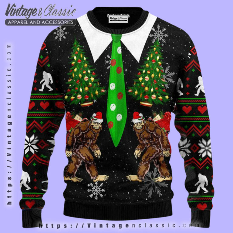 Bigfoot Christmas Santa Ugly Sweater Ugly Christmas Sweater 1 Bigfoot Christmas Santa Ugly Sweater Ugly Christmas Sweater 1