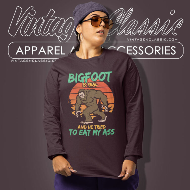 Bigfoot Is Real Shirt The Bigfoot Alien Connection Long Sleeve Tee Bigfoot Is Real Shirt The Bigfoot Alien Connection Long Sleeve Tee