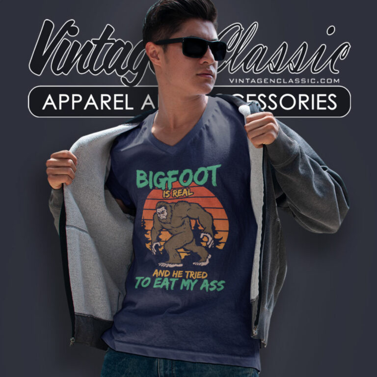 Bigfoot Is Real Shirt The Bigfoot Alien Connection V Neck TShirt Bigfoot Is Real Shirt The Bigfoot Alien Connection V Neck TShirt