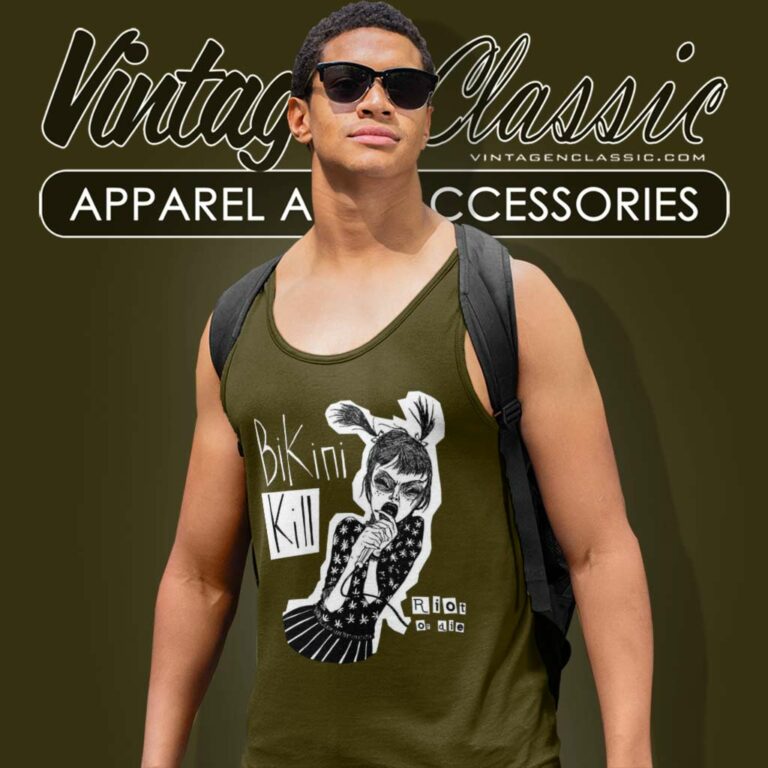 Bikini Kill Riot Or Die Music Band Punk Classic Tank Top Racerback Bikini Kill Riot Or Die Music Band Punk Classic Tank Top Racerback