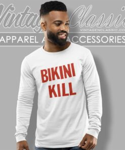 Bikini Kill Yellow Flyer Shirt 3 Bikini Kill Yellow Flyer Long Sleeve Tee