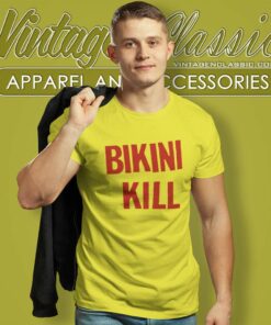 Bikini Kill Yellow Flyer Shirt 6 Bikini Kill Yellow Flyer T Shirt