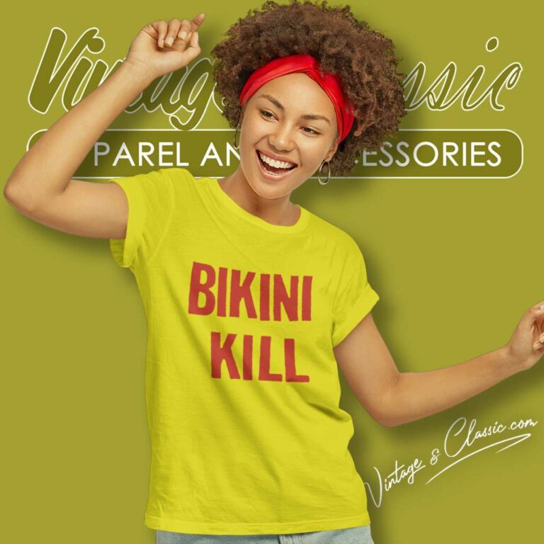 Bikini Kill Yellow Flyer Women TShirt Bikini Kill Yellow Flyer Women TShirt