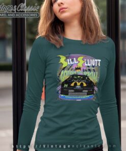 Bill Elliott 1995 Batman Forever Nascar Racing Long Sleeve Tee